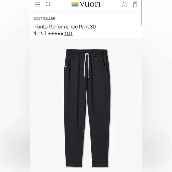 Vuori Men’s Ponto Performance Pant